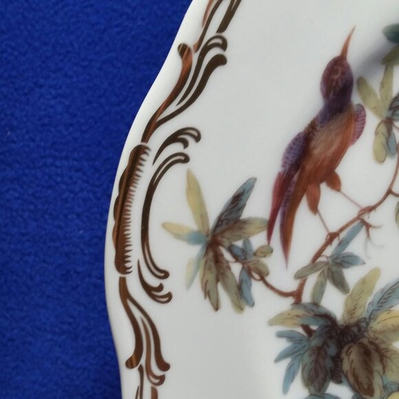 Vintage Exotic Birds Dinner Plate Pattern B Andrea by Sadek Pre-Owned - Picture 7 of 10
